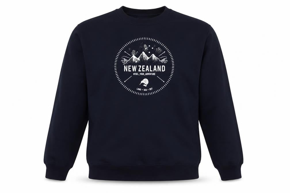 Design Apparel Men's Black Graphic Sweatshirt S