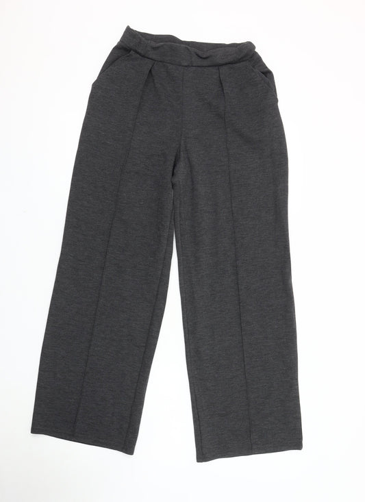 H&M Women's Black Trousers Size S Elastic Waist