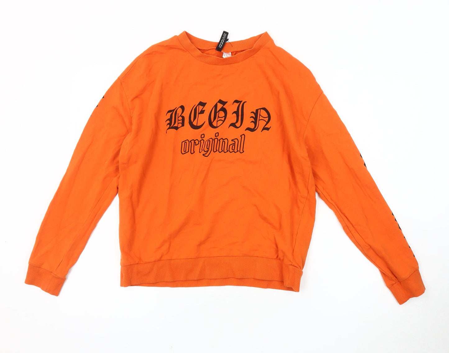 H&M Women's Orange Long Sleeve T-Shirt - Size M