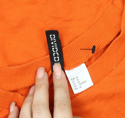 H&M Women's Orange Long Sleeve T-Shirt - Size M