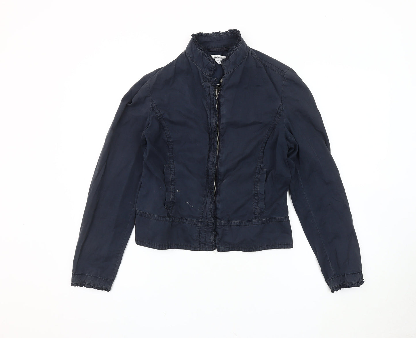 Zara Women's Blue Basic Jacket Size 14