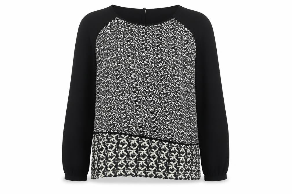 Marks & Spencer Women's Black Animal Print Blouse Size 10