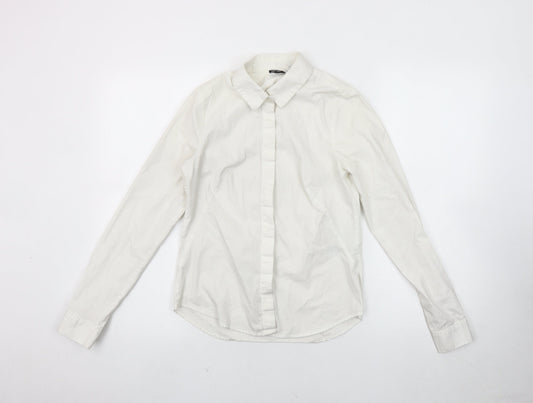ASOS DESIGN Women's White Cotton Button-Up Shirt
