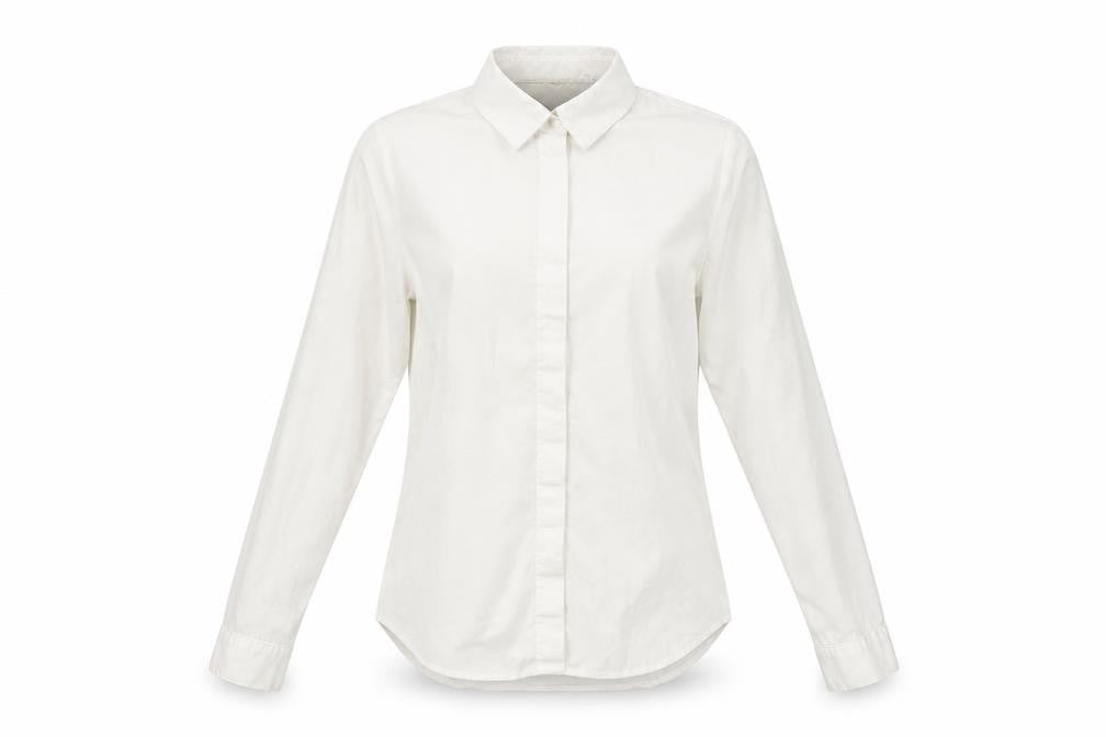ASOS DESIGN Women's White Cotton Button-Up Shirt