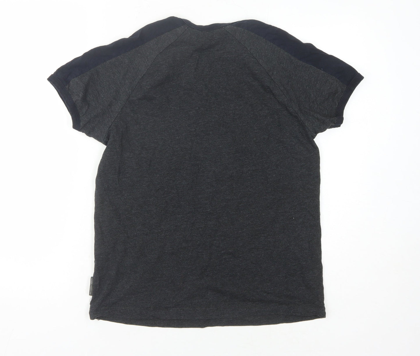 French Connection Men's Black T-Shirt, Size S, Short Sleeve