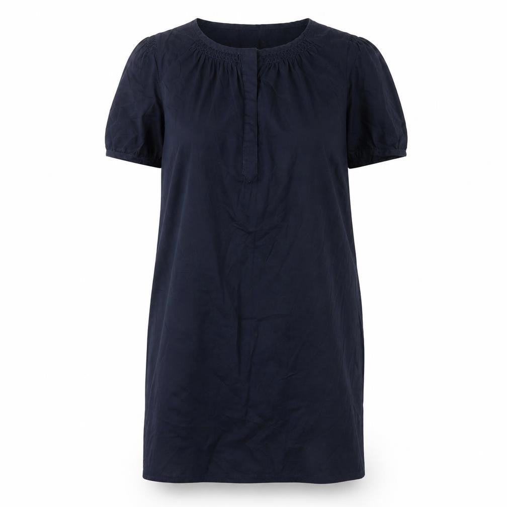 GAP Women's Blue Short Sleeve Dress Size 6 Cotton