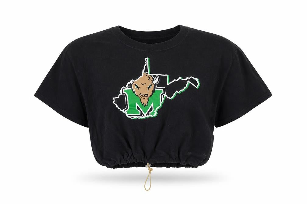 Champion Unisex Black Cropped T-Shirt, Size M