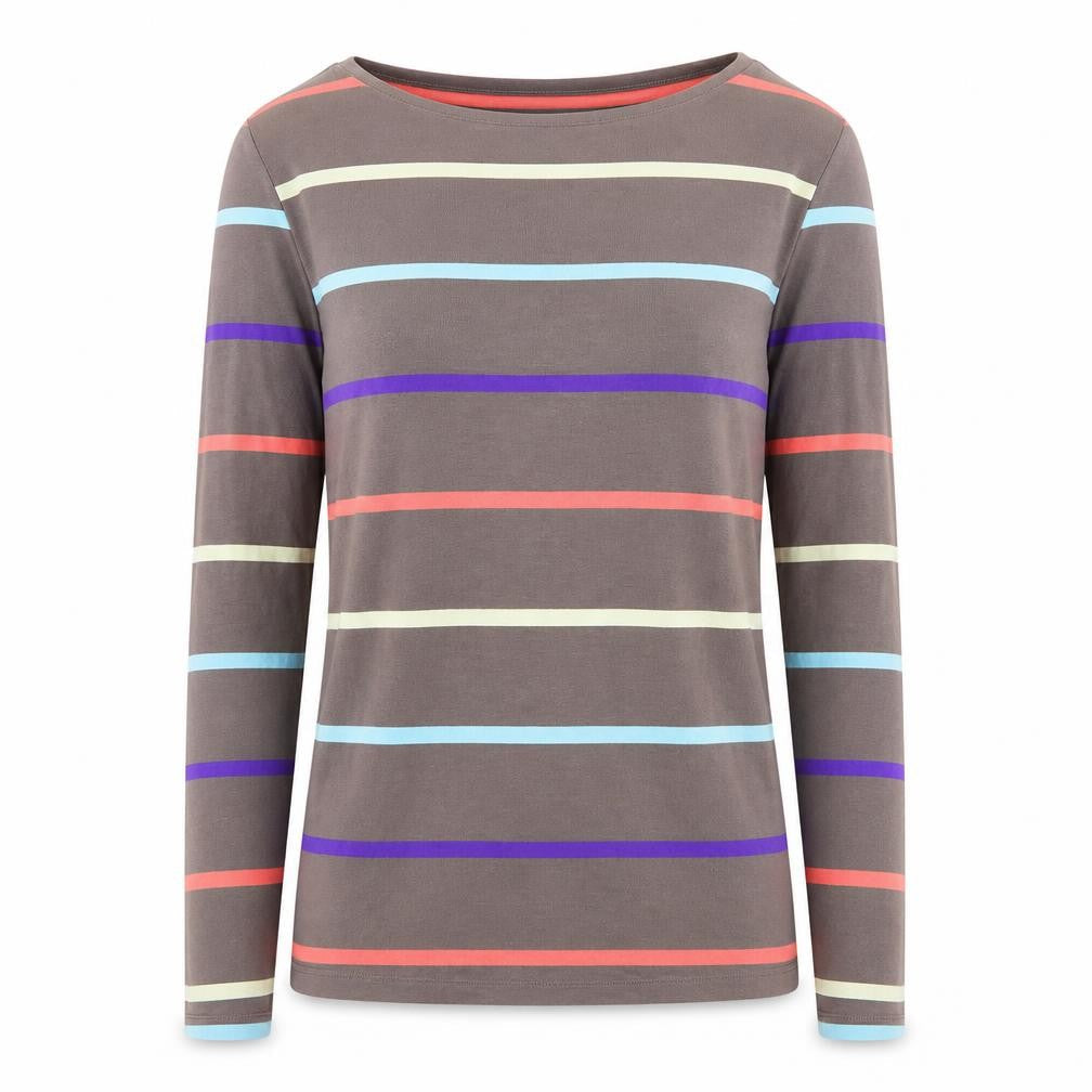 Oasis Women's Multicoloured Striped Top, S