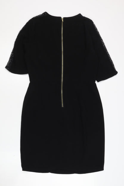 Back view of Dorothy Perkins Women's Black Dress, size 10