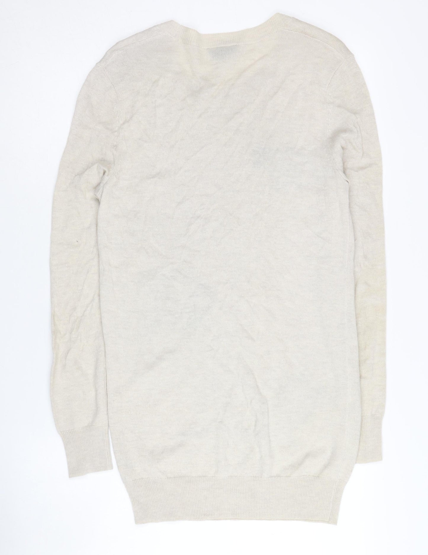 Topshop Women's Beige Animal Print Pullover Jumper UK 8