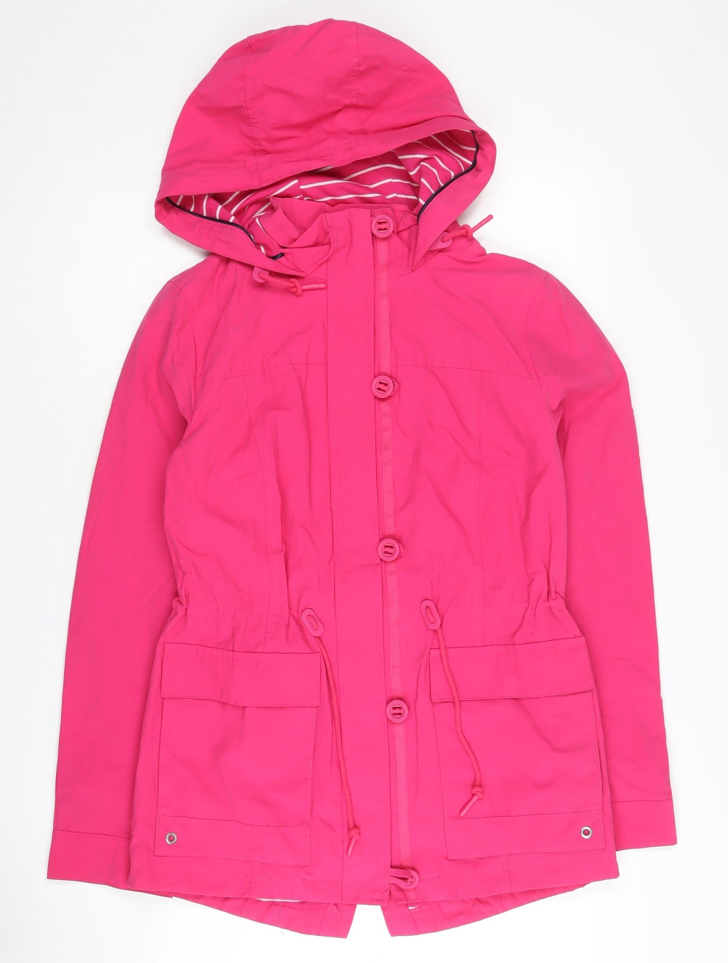 Marks & Spencer Women's Pink Size 6 Hooded Rain Coat