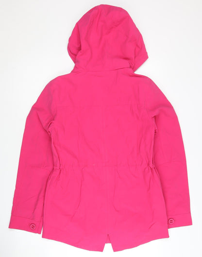 Marks & Spencer Women's Pink Size 6 Hooded Rain Coat