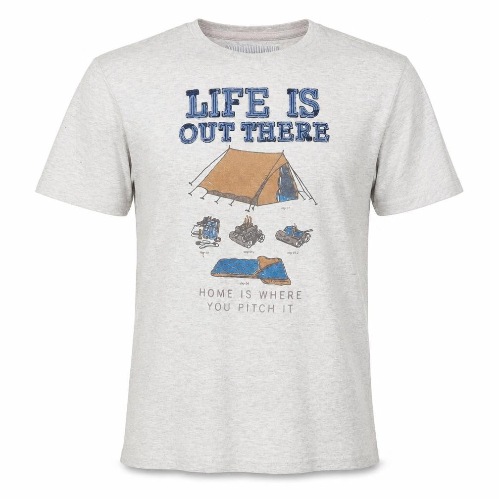 FatFace Men's Grey Graphic Outdoor T-Shirt Size S