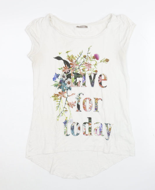 Orsay Women’s XS White Floral T-Shirt