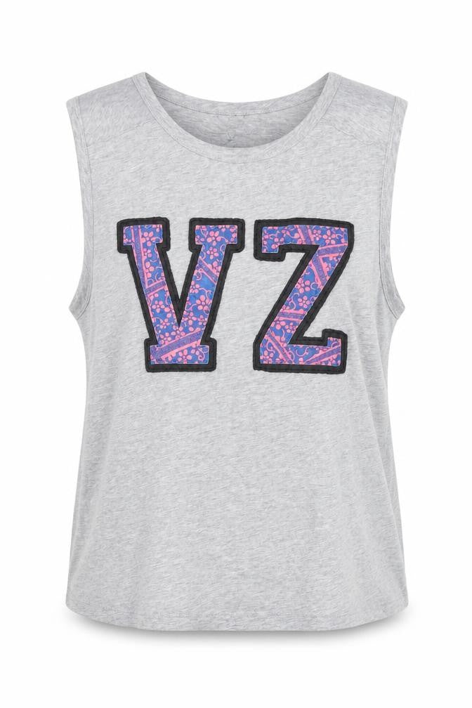 VonZipper Grey Sleeveless Tank Top Size 10