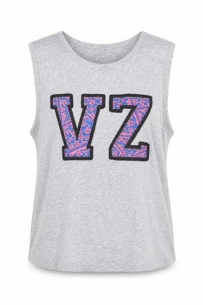 VonZipper Womens Grey Sleeveless Tank Top Size 10
