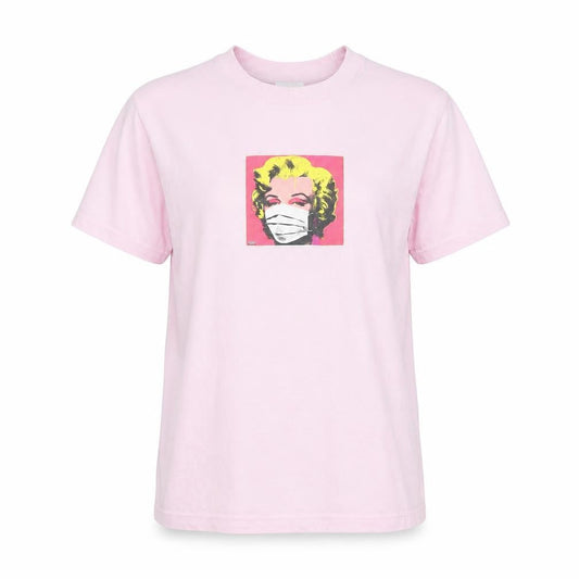 SCUM Womens Pink Pop Art T-Shirt, Size S