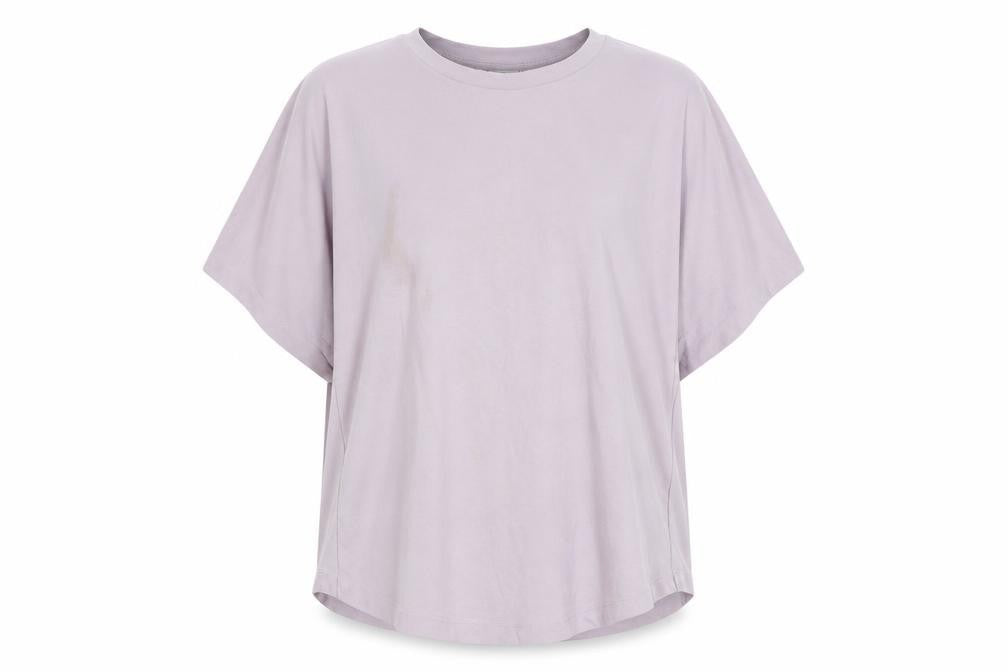 Zara Women's Purple T-Shirt, Size S, Basic Casual Wear