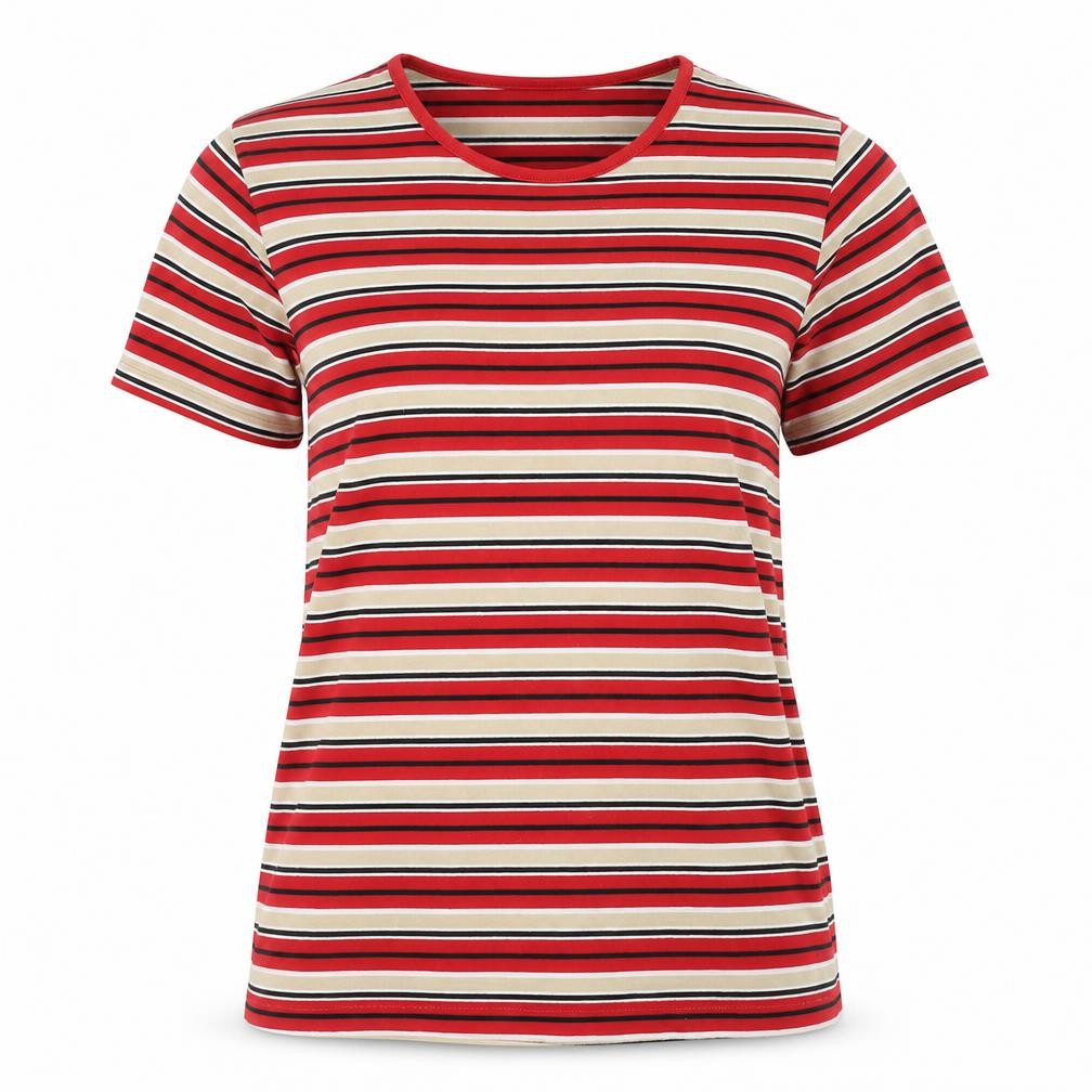 Paul Separates Women's Red Striped T-Shirt, Size S