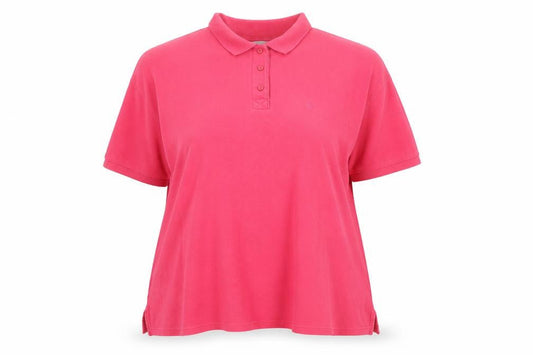 Jumper Womens XL Pink Polo Shirt Cotton Casual
