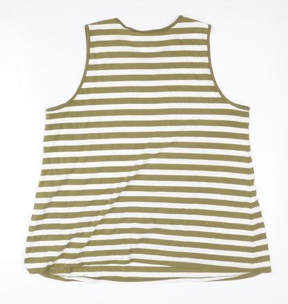 Back view of ASOS Women's Striped Multicoloured Tank UK 14