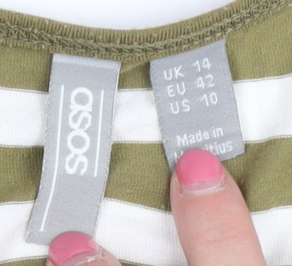 Additional view of ASOS Women's Striped Multicoloured Tank UK 14