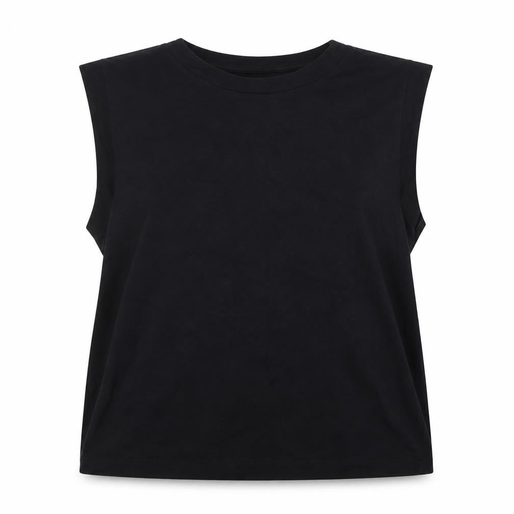 ASOS DESIGN Women's Black Sleeveless T-Shirt - S