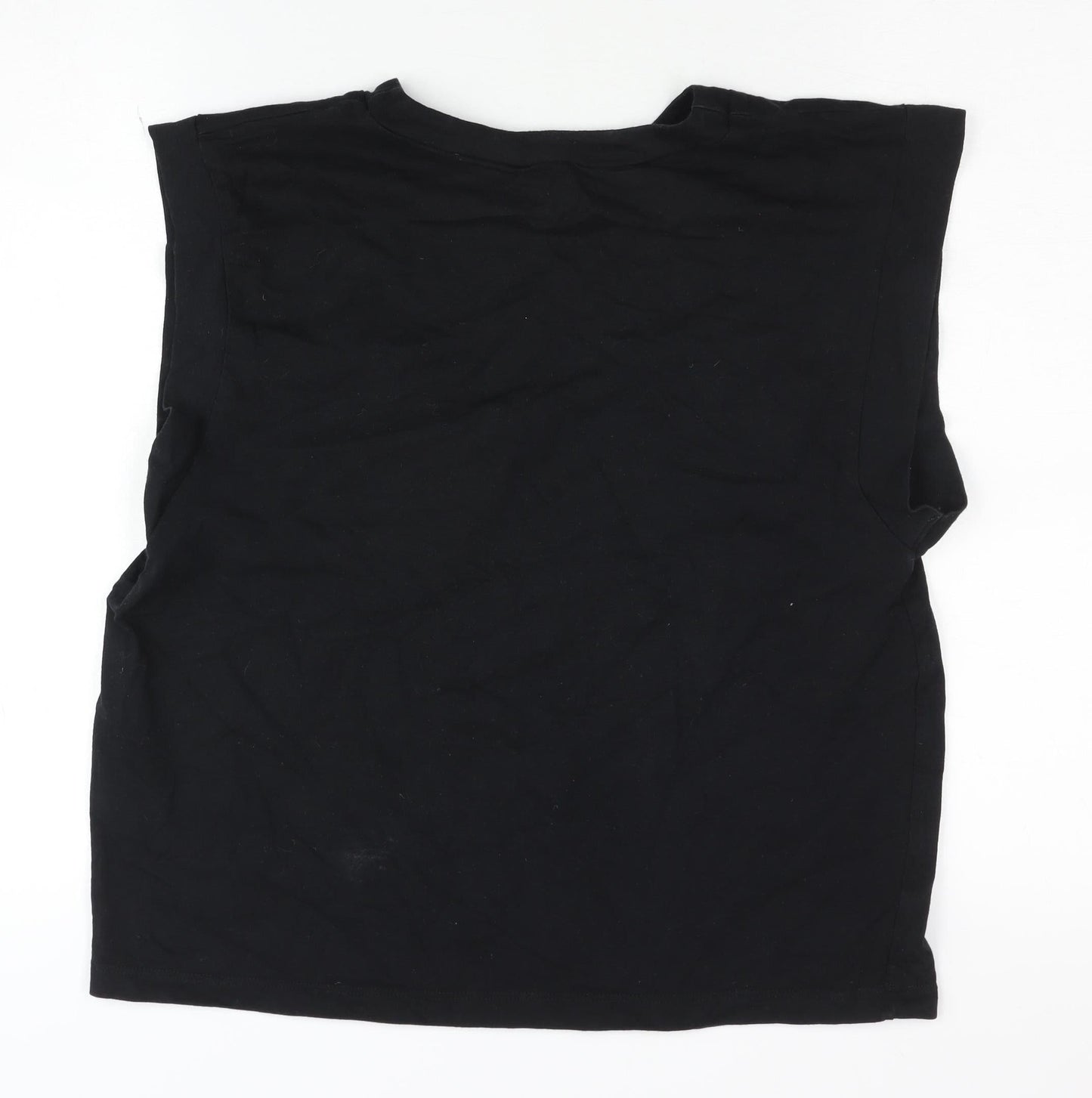 ASOS DESIGN Women's Black Sleeveless T-Shirt - S