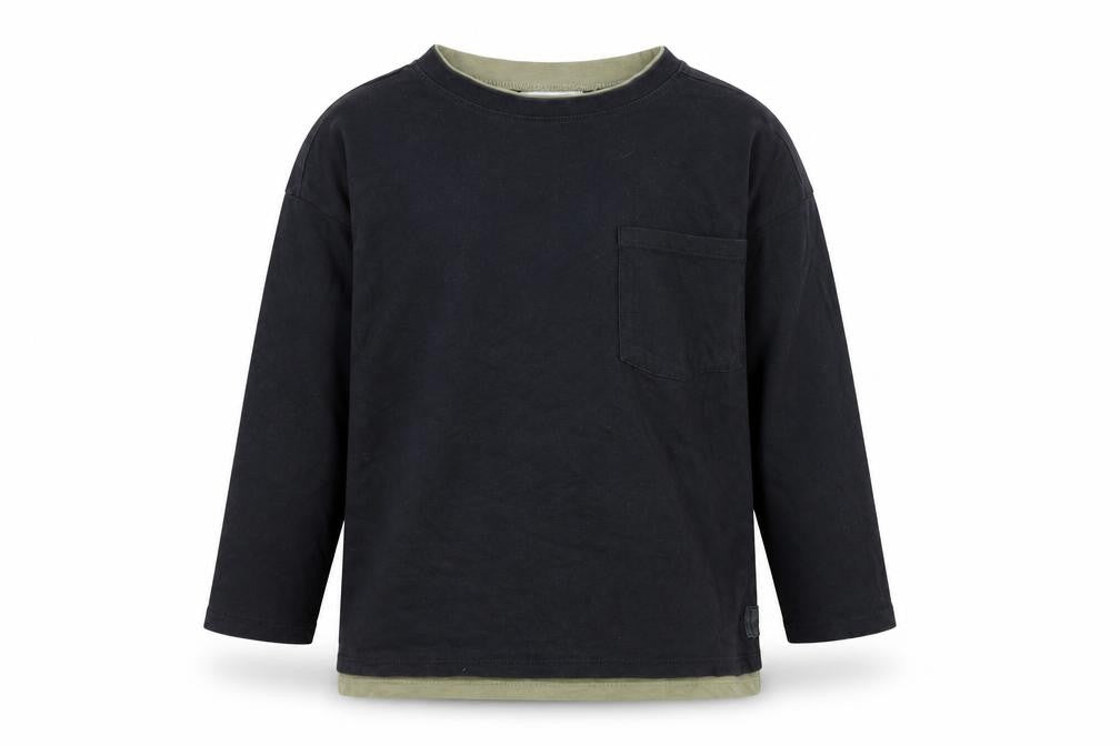 Zara Boys Black Long Sleeve T-Shirt Size 6 Years Pullover