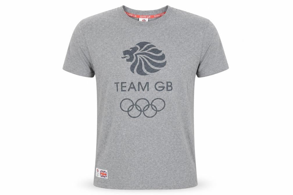 Team GB Grey Sports T-Shirt for Men - S