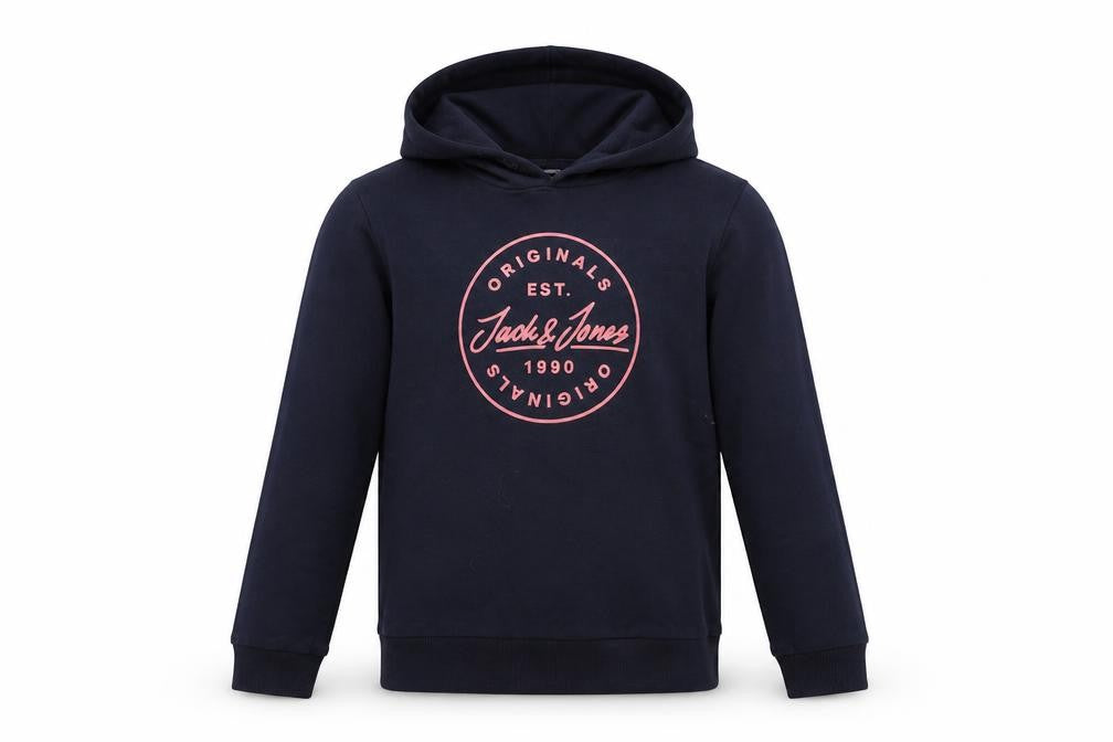 Jack & Jones Unisex Kids Blue Hoodie, 14 Years, Pullover