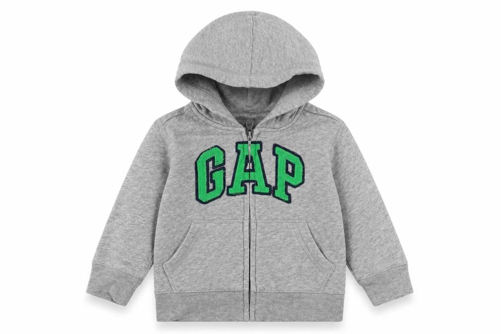 GAP Unisex Baby Grey Hoodie 12-18M Cotton Blend Jacket