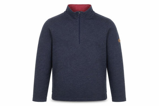 Trespass Men's Blue Sweatshirt L 1/2 Zip High Neck