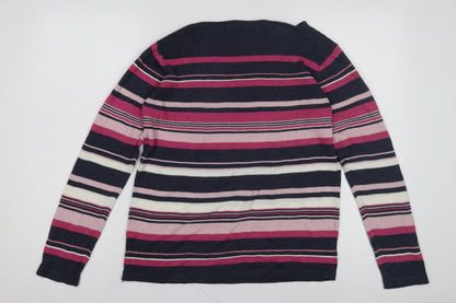 Isle Essentials Women's Striped Pullover Jumper Size 10