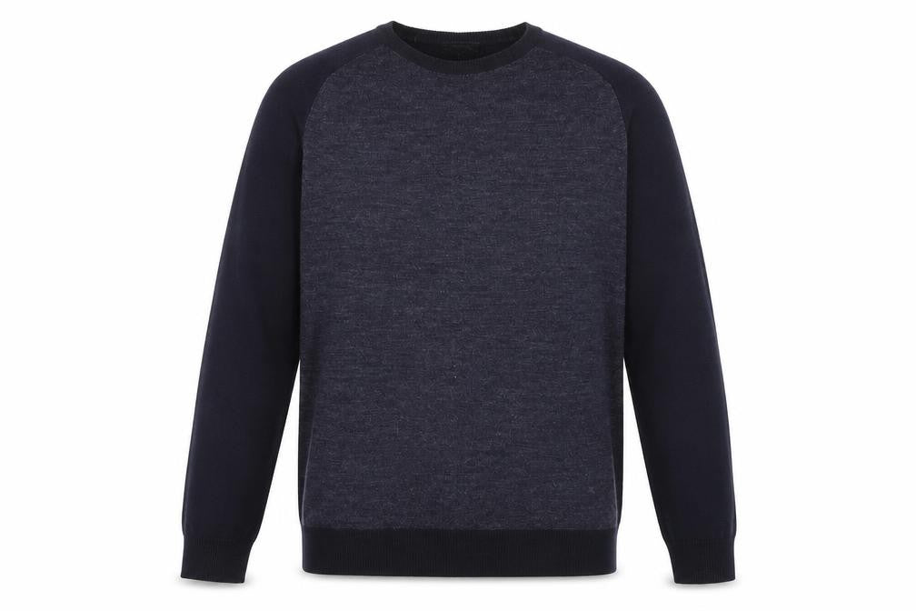 Red Herring Men’s Blue Pullover Jumper, L, Crew Neck