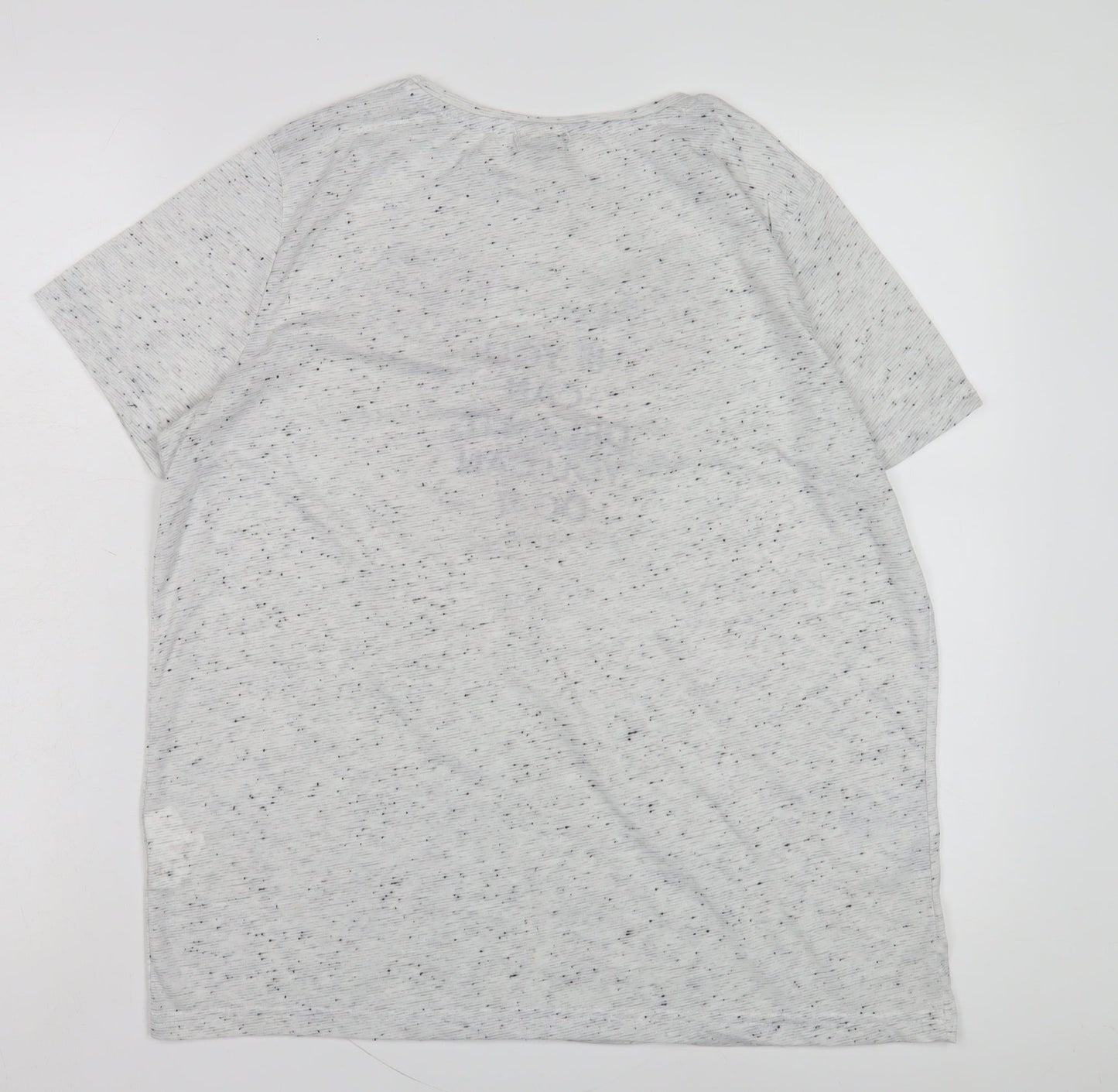 Disney Women's Grey T-Shirt Size 14 Short Sleeve Casual