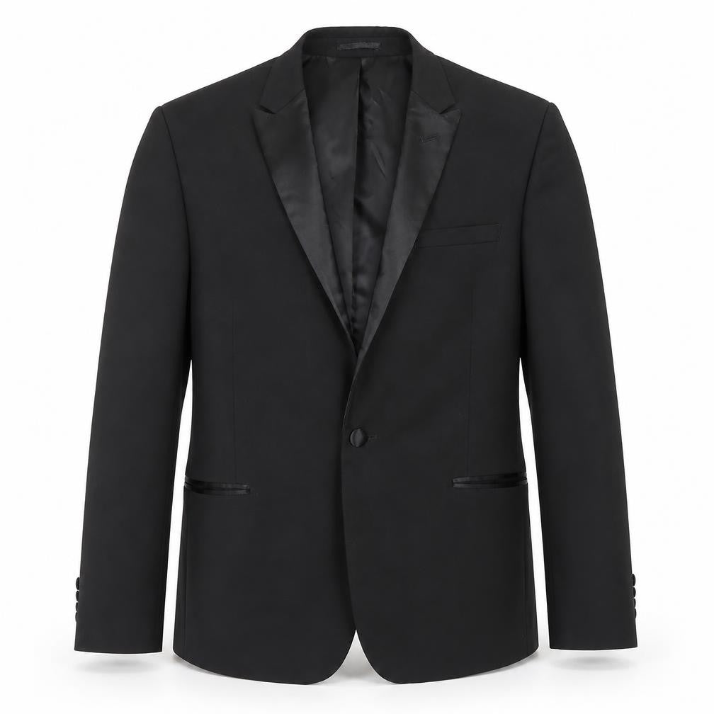 ASOS Men's Black Blazer Size 40n Formal Shawl Lapel