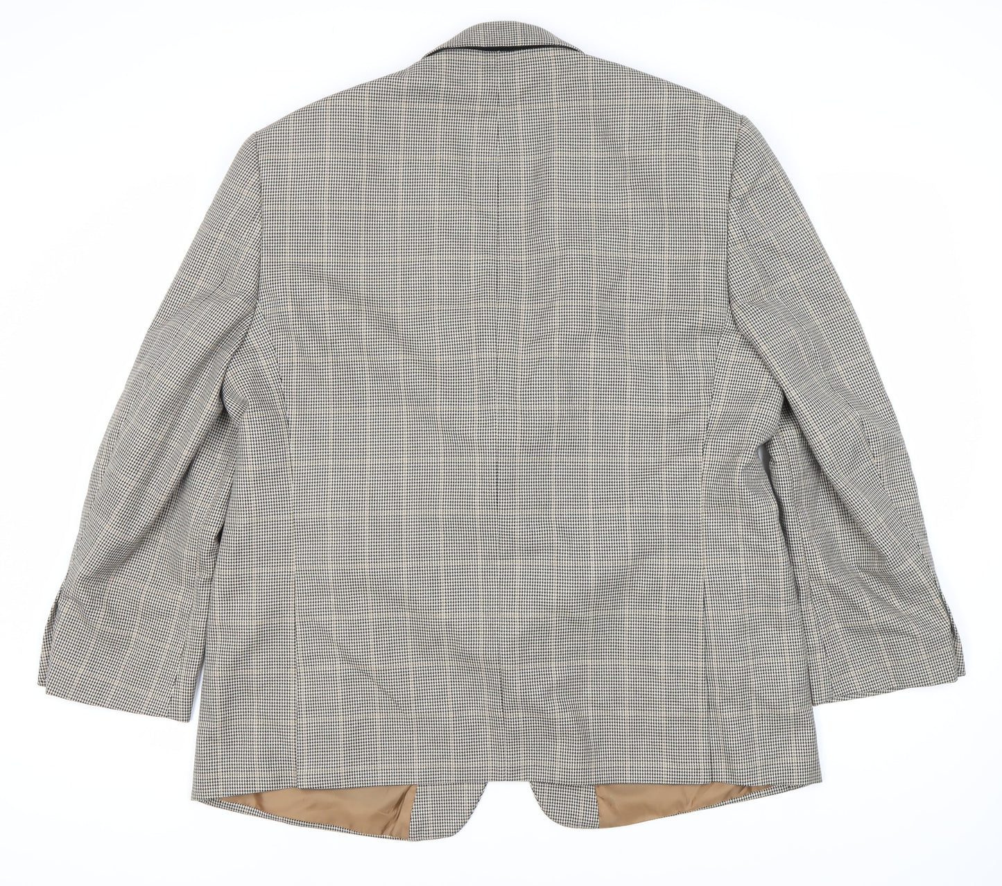 Marks and Spencer Men's Beige Check Blazer 46R