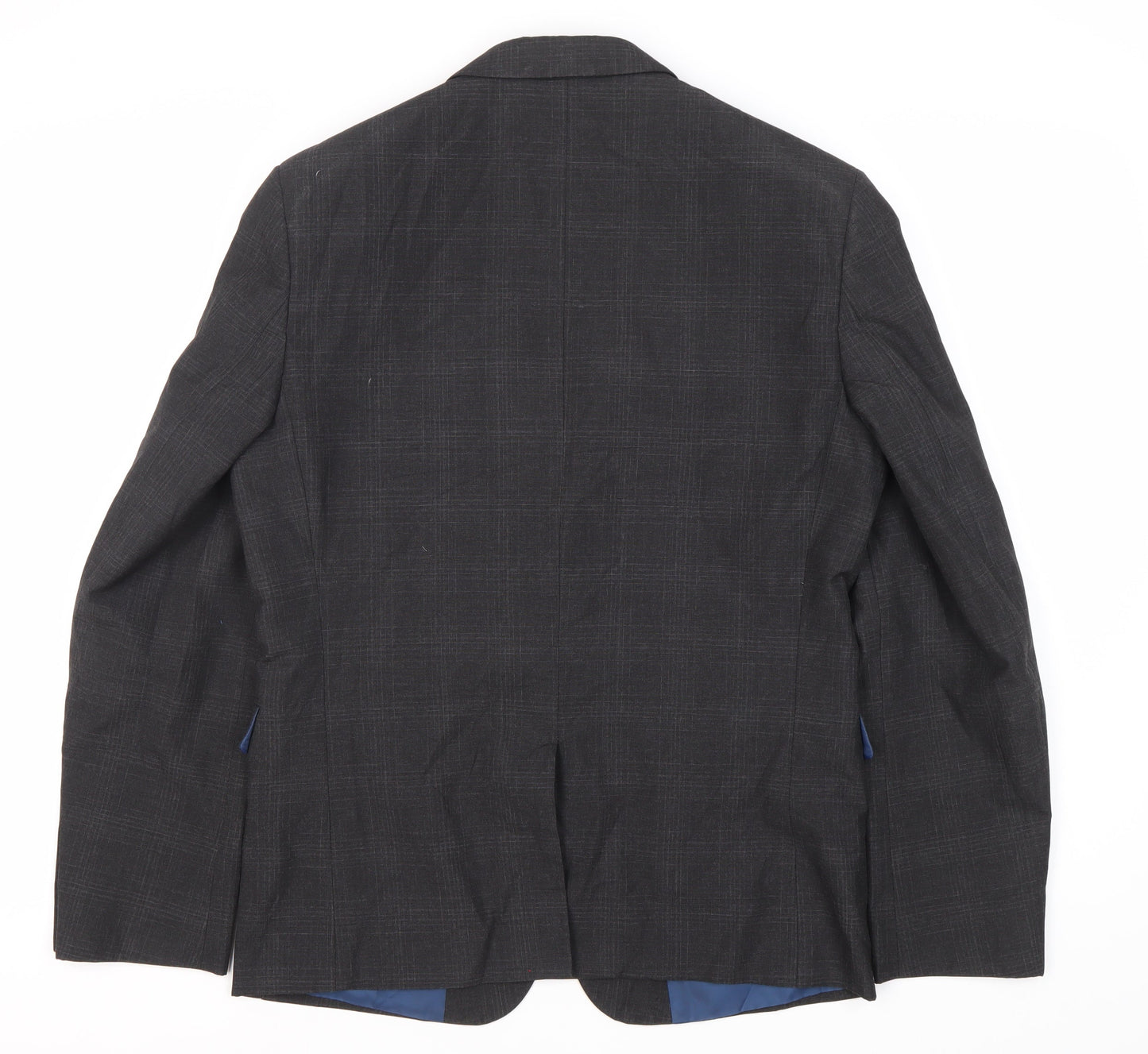 Marks and Spencer Grey Check Men's Blazer Size 38