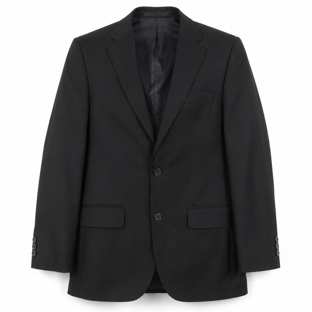 Men's Black Short Blazer 34 Single-Breasted