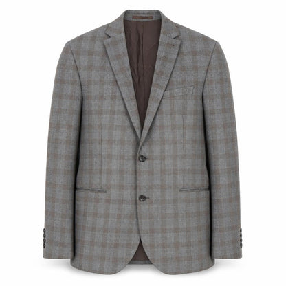 Next Men's Brown Plaid Jacket 42L