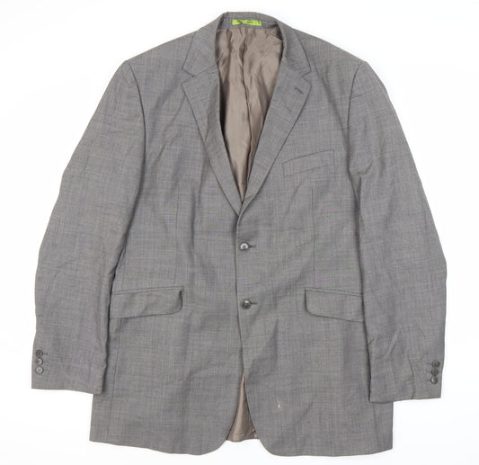 Burton Men's Grey Long Blazer 44L Formal Jacket
