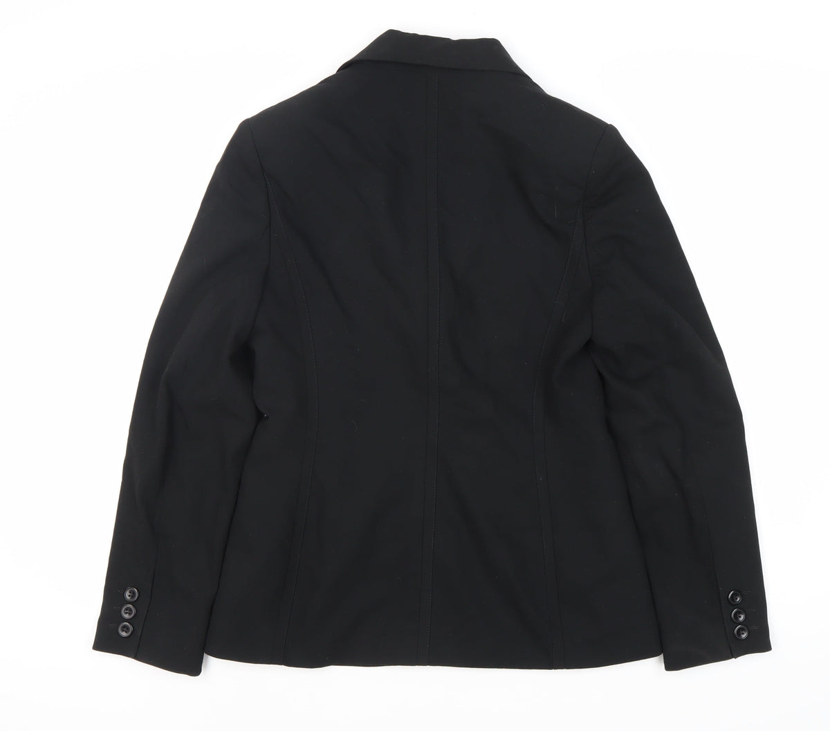 Next Women's Black Blazer Size 10 Two-Button Tailored
