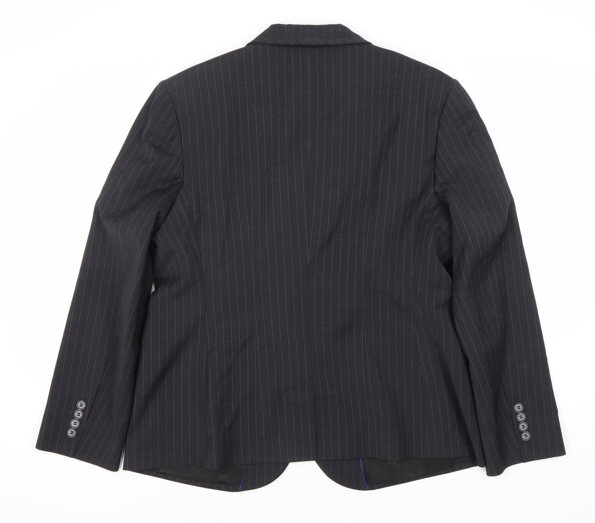 Wardrobes Black Pinstripe Suit Jacket Women's 16