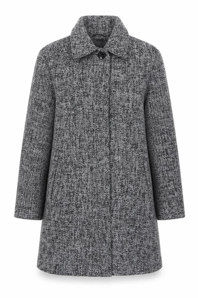 Profile Women's Grey Coat, Size 18, Polyester Wool Blend