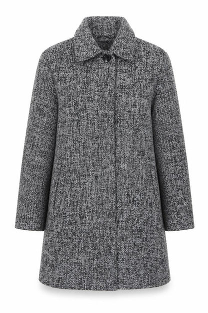 Profile Women's Grey Coat, Size 18, Polyester Wool Blend