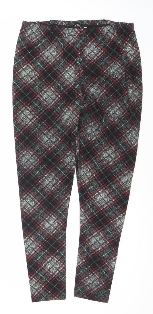 Klass Women's Multicoloured Check Trousers Size 16