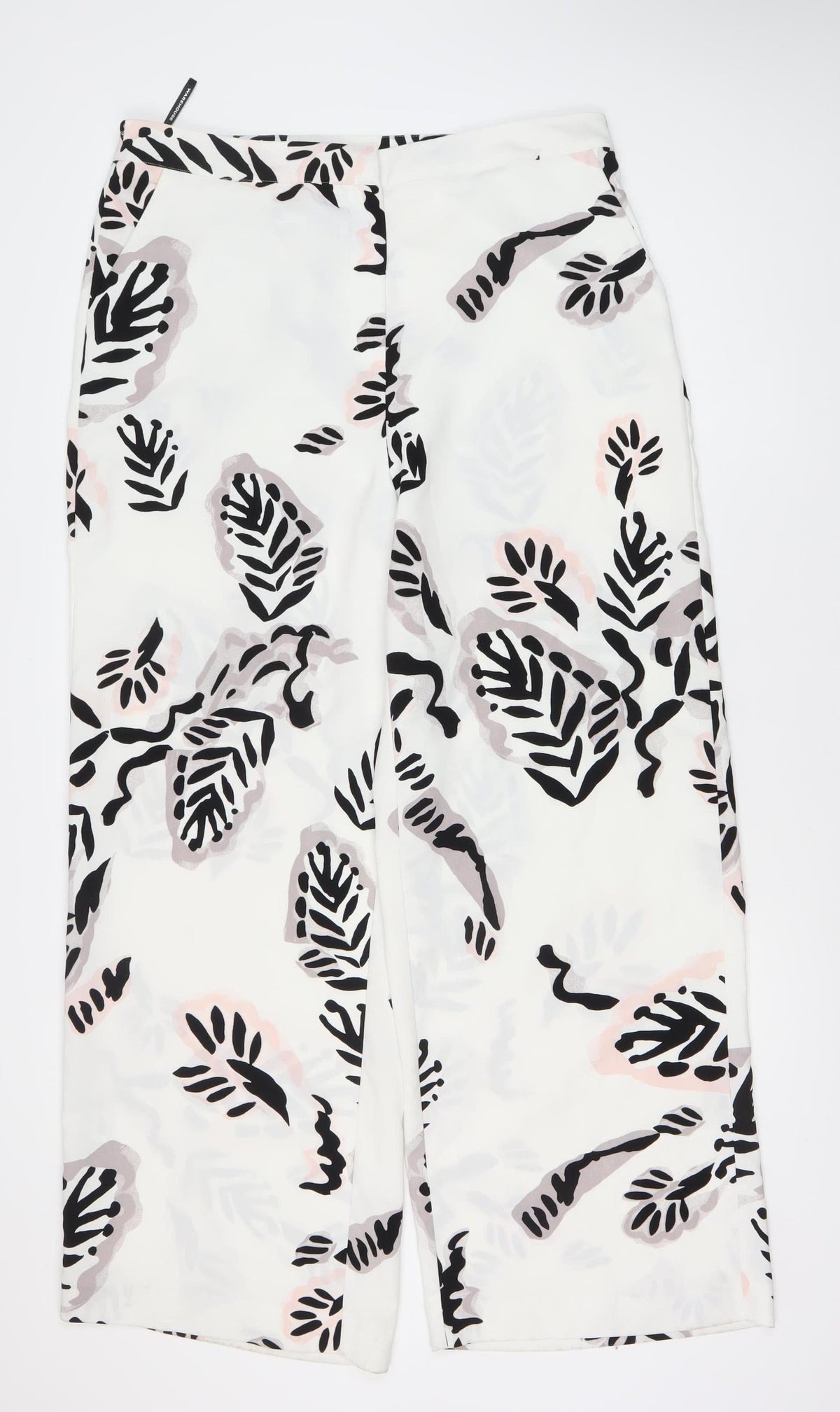Warehouse Women's Multicoloured Floral Trousers Size 12