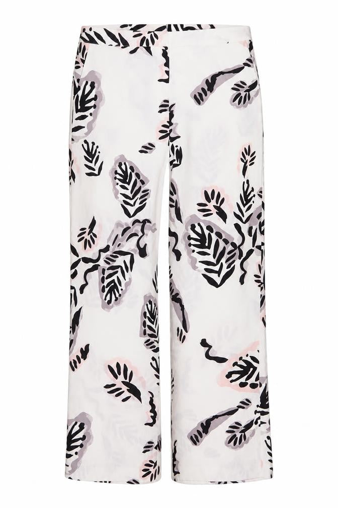 Warehouse Women's Multicoloured Floral Trousers Size 12