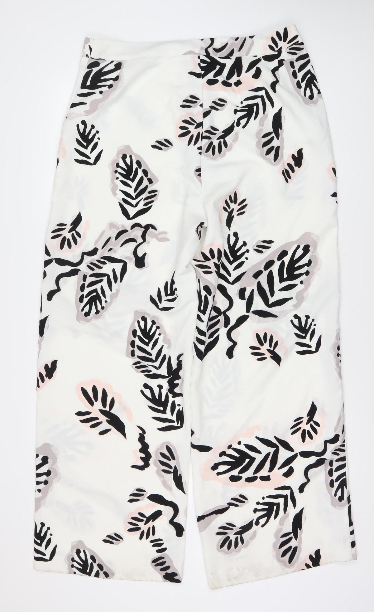 Warehouse Women's Multicoloured Floral Trousers Size 12